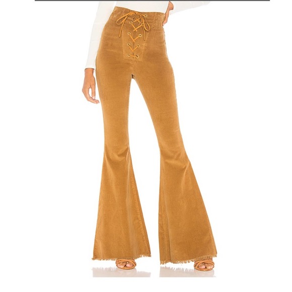 Show Me Your MuMu Pants - Show me your mumu cam cam lace up corduroy bells